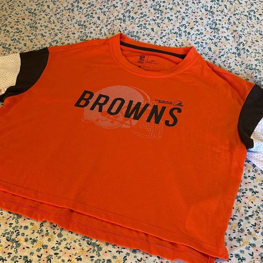 Cleveland Browns Nike Orange Crop Top